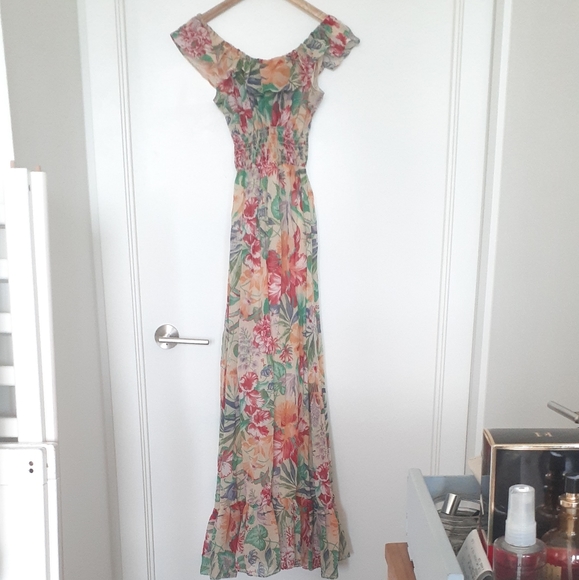 Vintage Tropical Print Floral Dress - Picture 7 of 10
